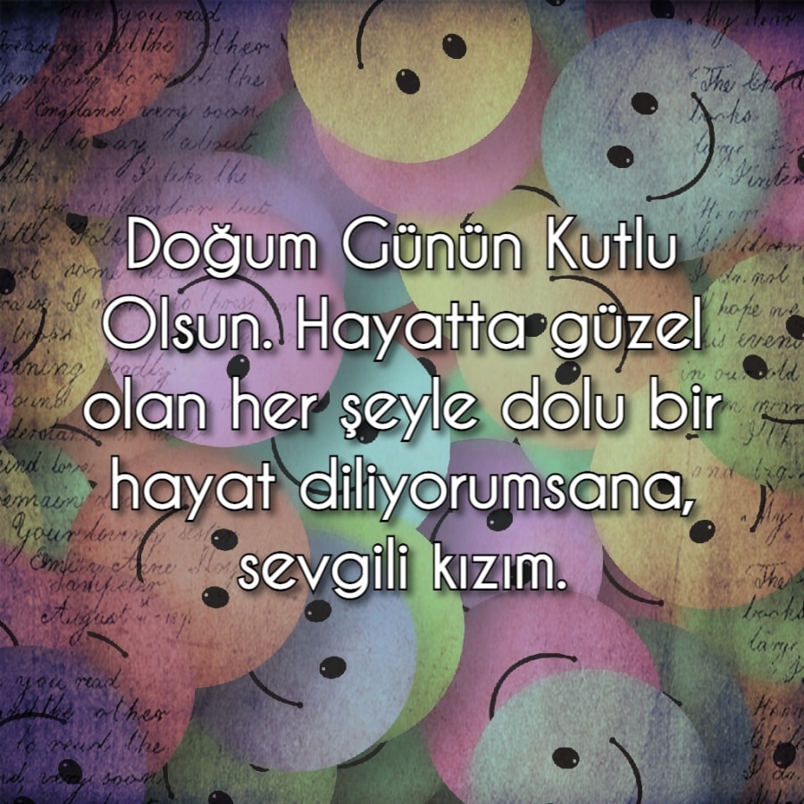 Kısa Kızıma Doğum Günü Mesajları