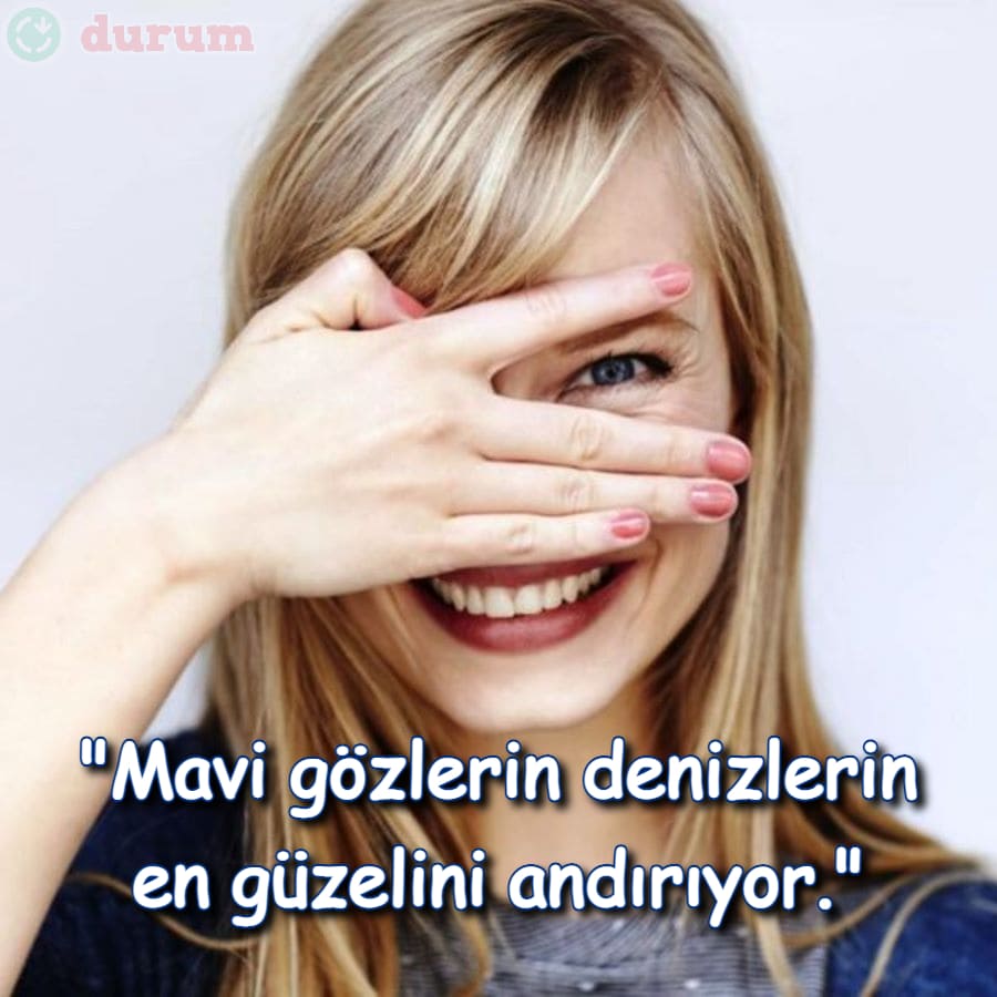 Kisa mavi göz sözleri