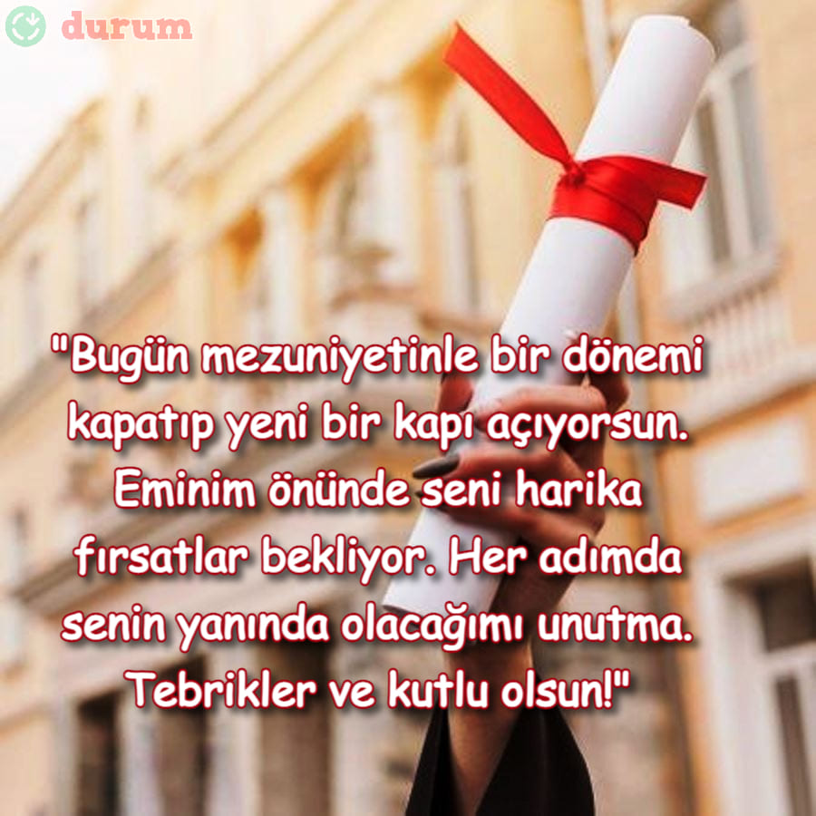 Kız Arkadaşınıza Mezuniyyet tebrikleri
