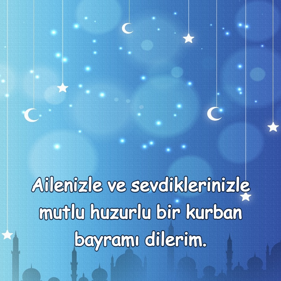 Kurban Bayramı Mutlu bayramlar dilerim