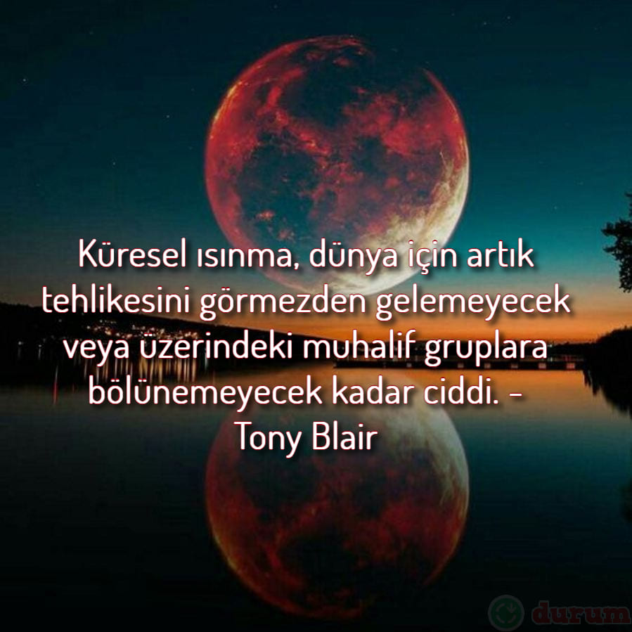 Küresel Isınma Sözleri anlamli