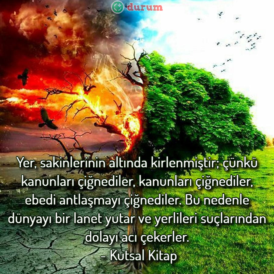 Küresel Isınma Sözleri resimli