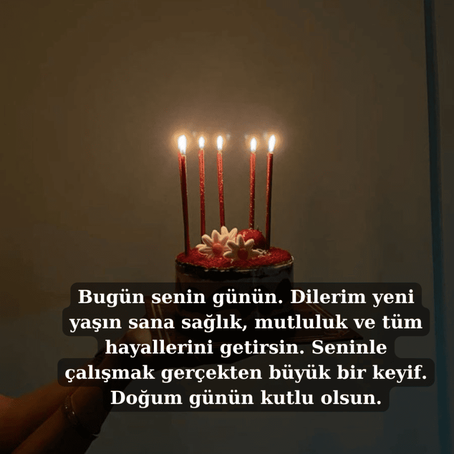 Meslektaşa Doğum Günü Mesajı yeni