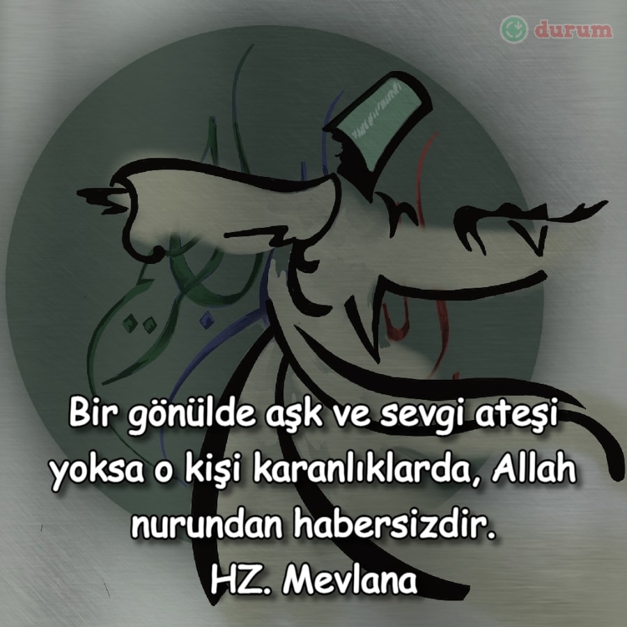 Mevlana Sözleri yazılı resim indir