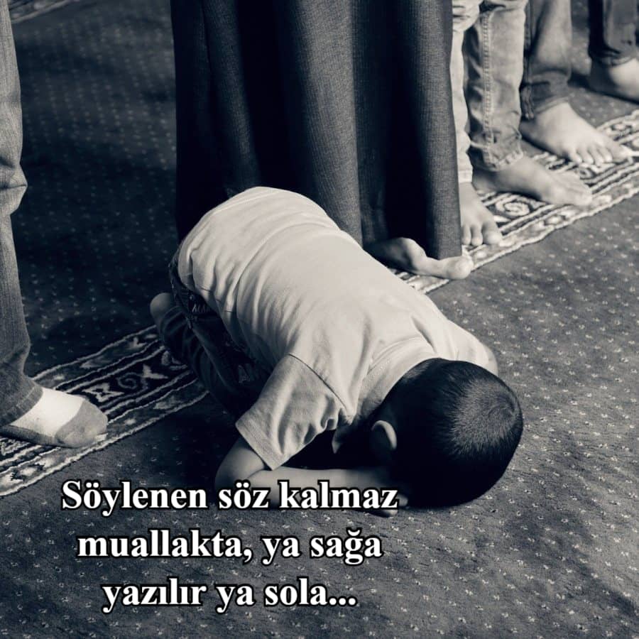 namaz kilan çocuk