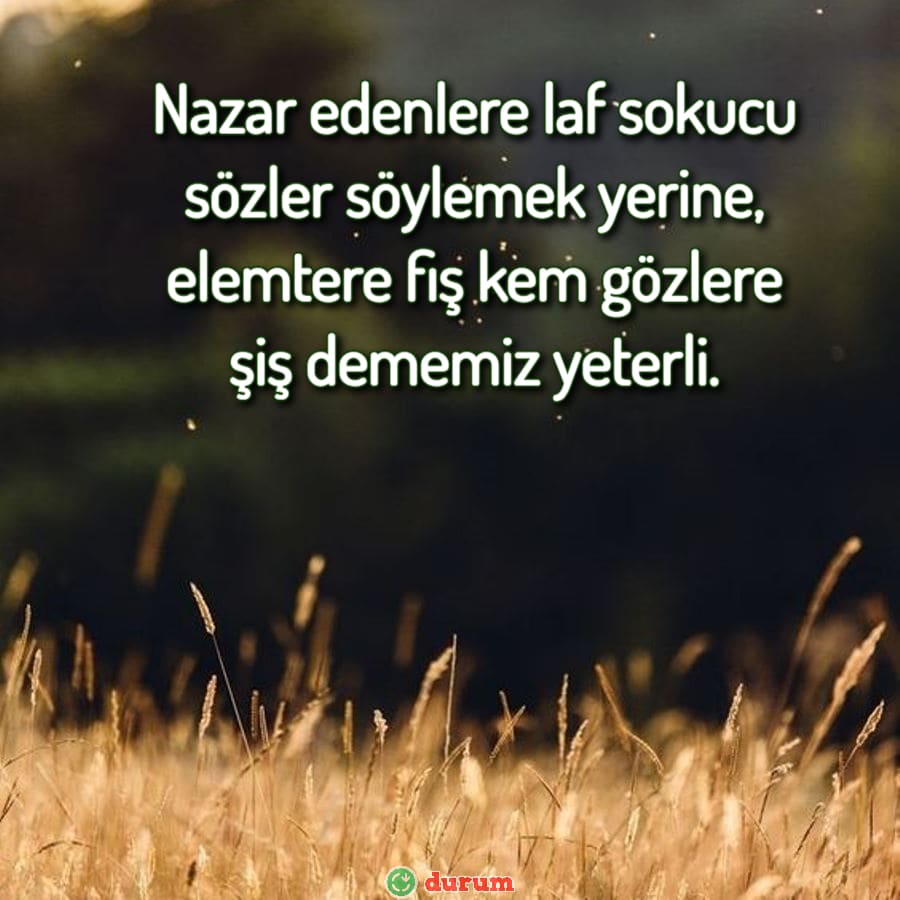 Nazar Sözleri kisa