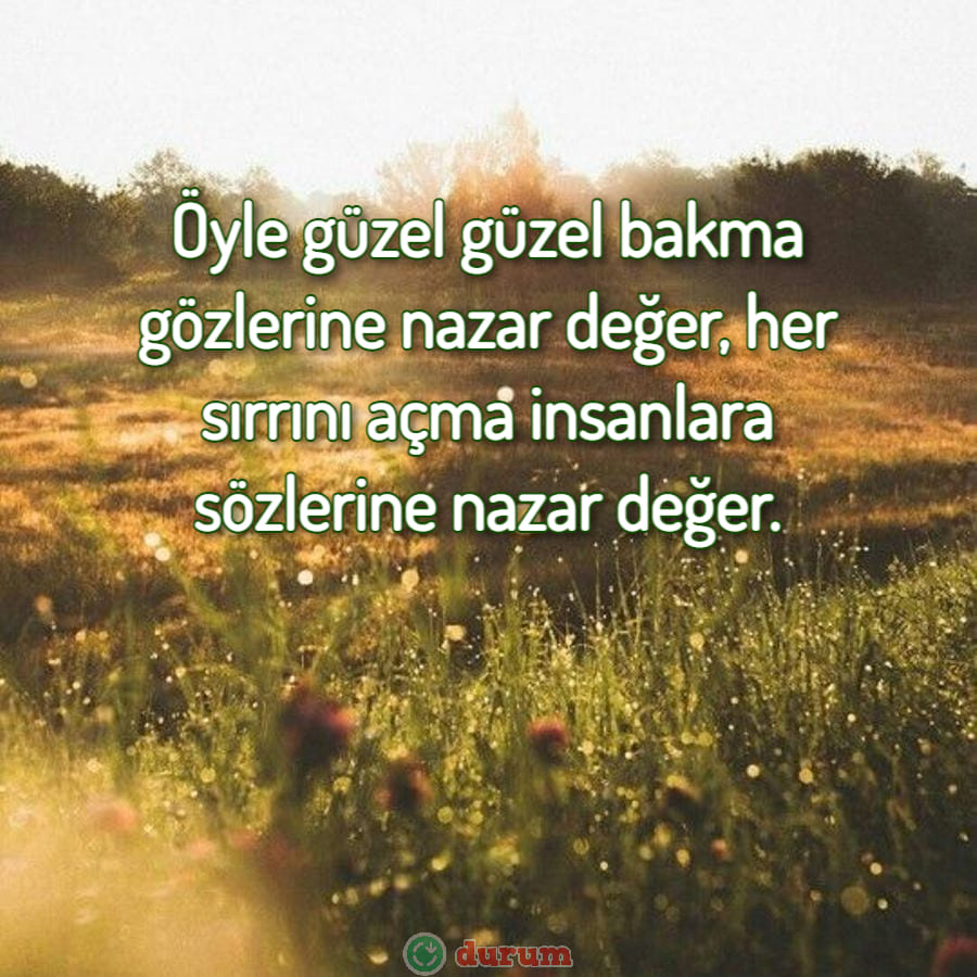 Nazar Sözleri yeni