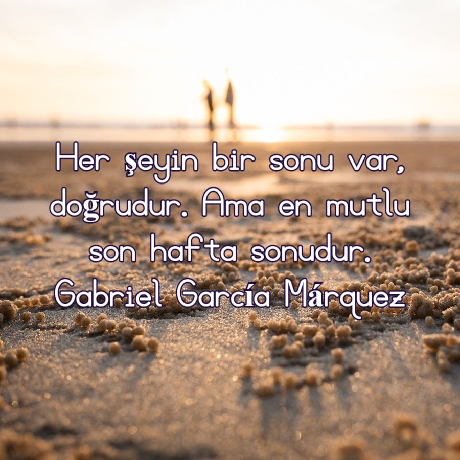 neşeli güzel bir hafta sonu dilerim