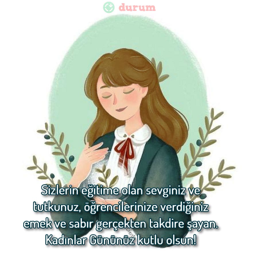 Öğretmene anlamlı 8 mart tebrikleri