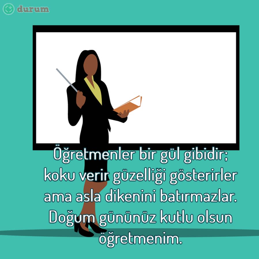 Öğretmene Resimli Doğum Günü Mesajları
