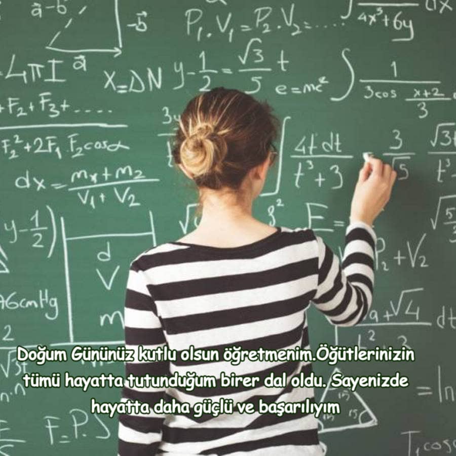 Öğretmenim Doğum Gününüzü kutlarım