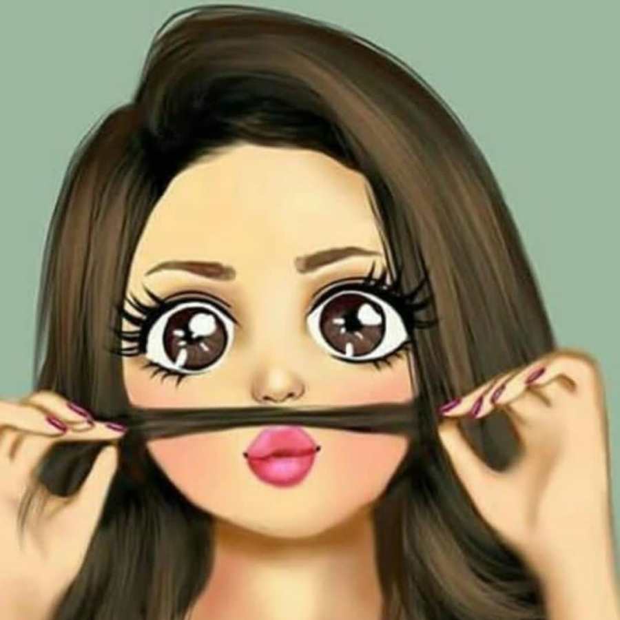 saç bıyık kız profil resmi