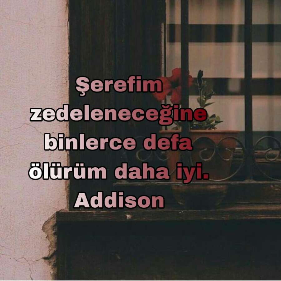 Şeref İle İlgili alıntılar