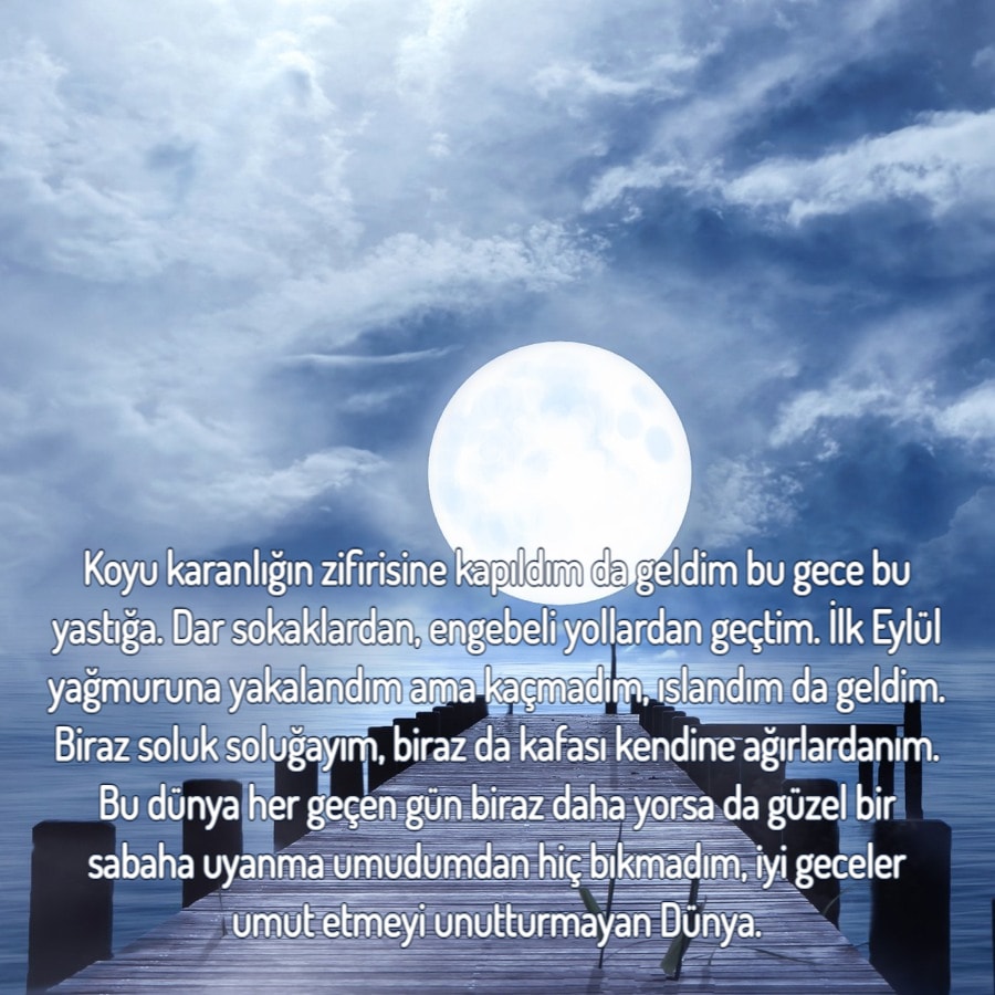Sevgiliye İyi Geceler Sözcükleri