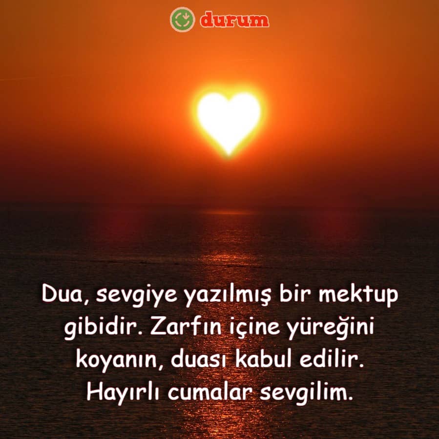 Sevgiliye Resimli Cuma Mesajları