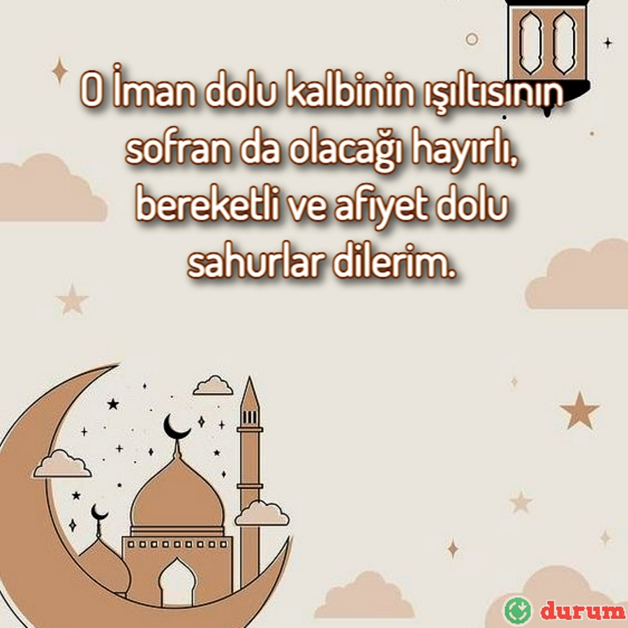Sevgiliye Resimli Sahur Mesajları