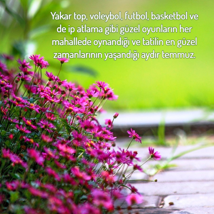 Temmuz Ayı Sözleri Resimleri indir