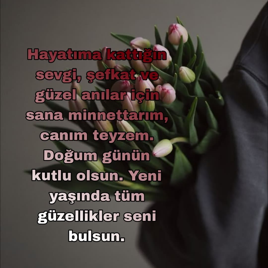 Teyzeme Doğum Günü Dilekleri