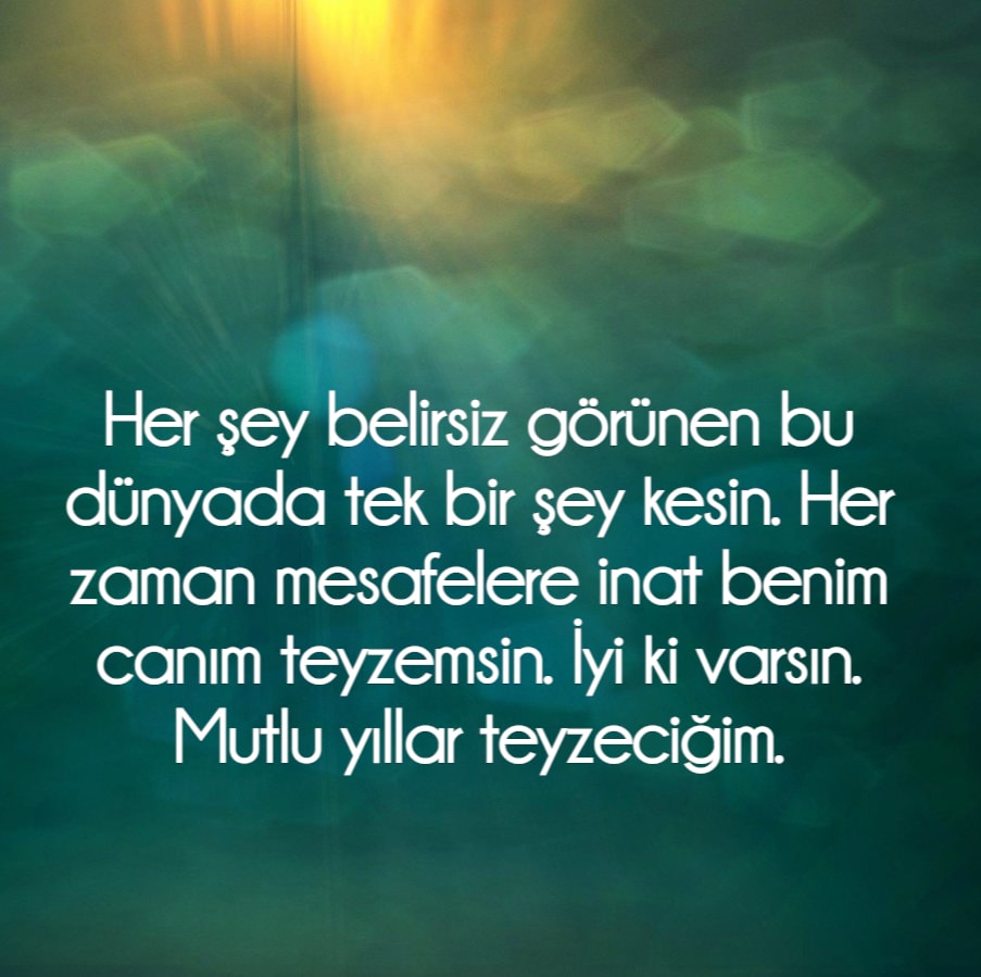 Teyzeye En Güzel Doğum Günü Mesajları