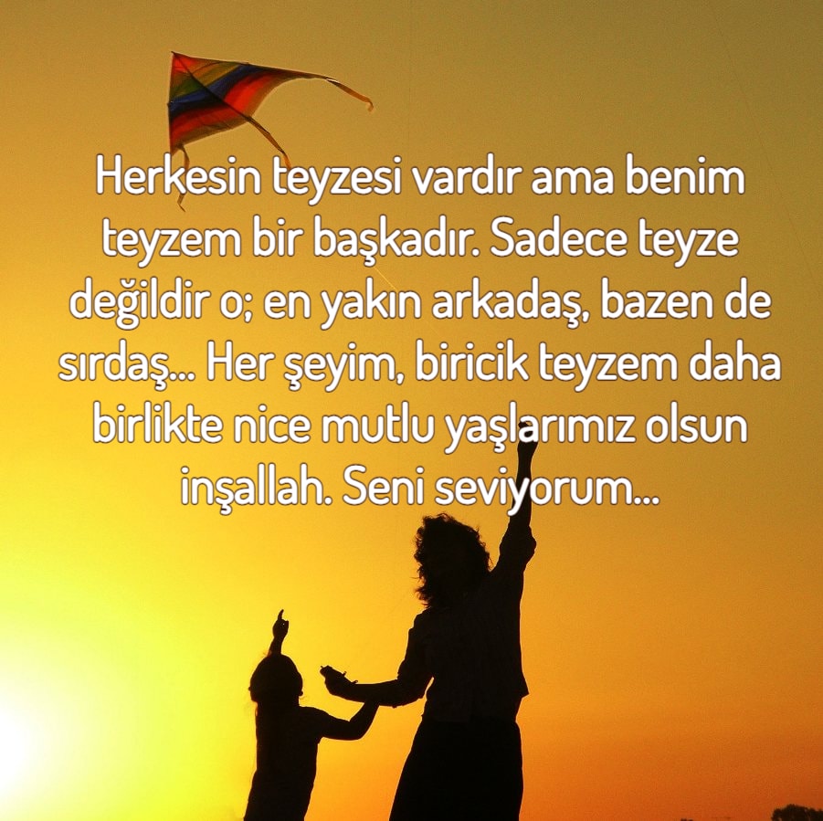 Teyzeye yaz Doğum Günü Mesajları