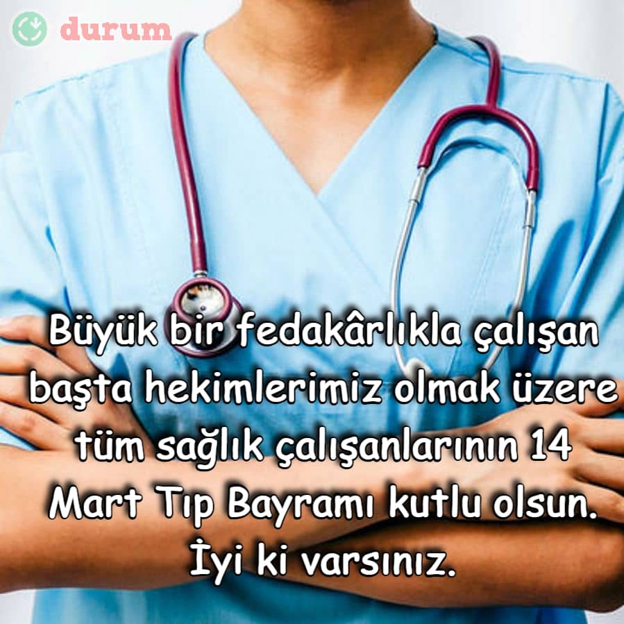 Tıp Bayramınız kutlu olsun.