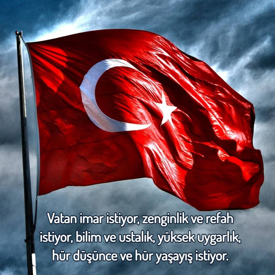 Türk bayrağı sözler