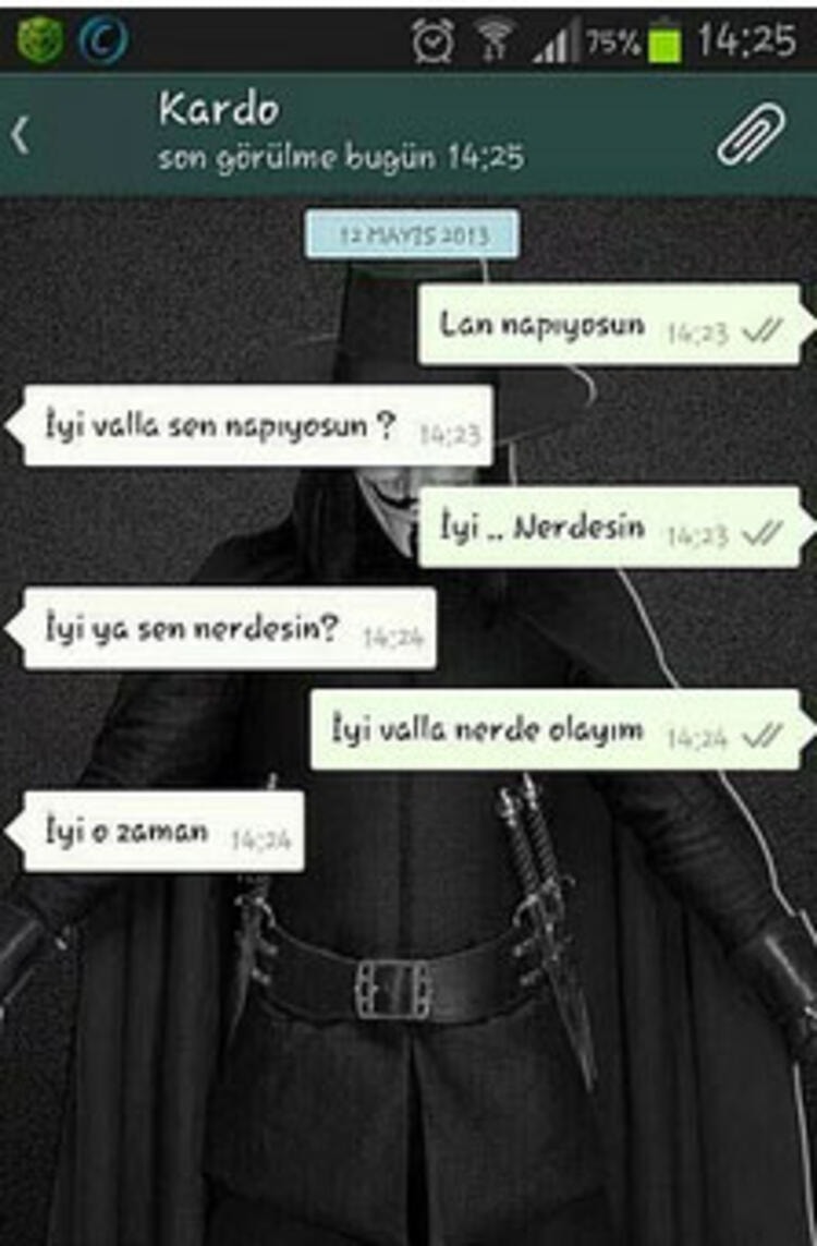 whatsapp durumda yazışmalar