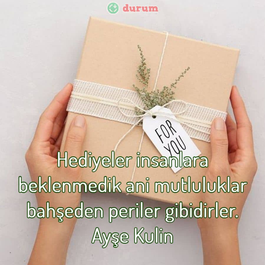 Yakınlara hediye notları