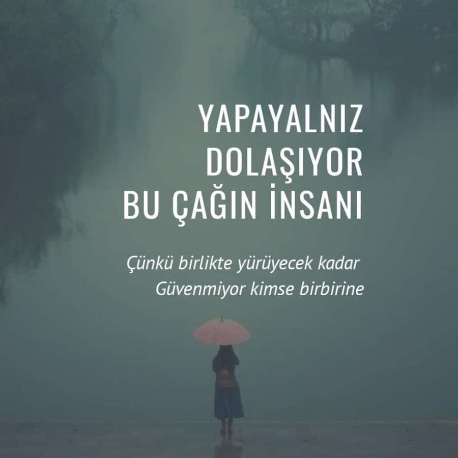 Yalnız insan dini resim