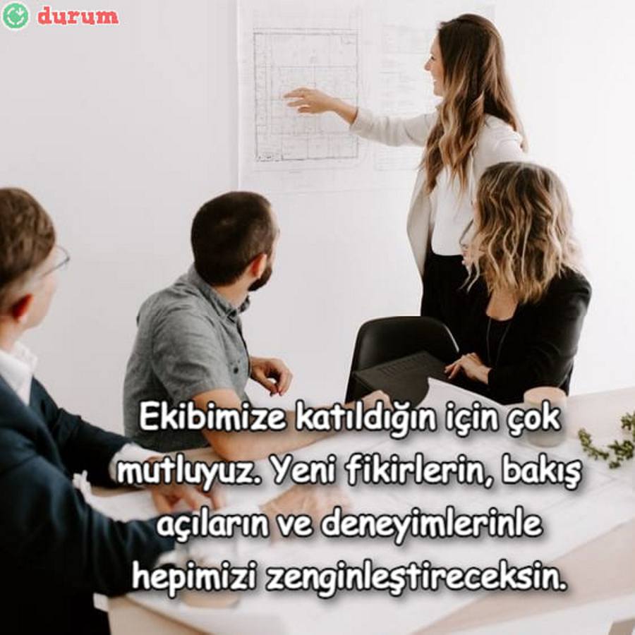 Yeni Ekip Üyesi için Mesajlar